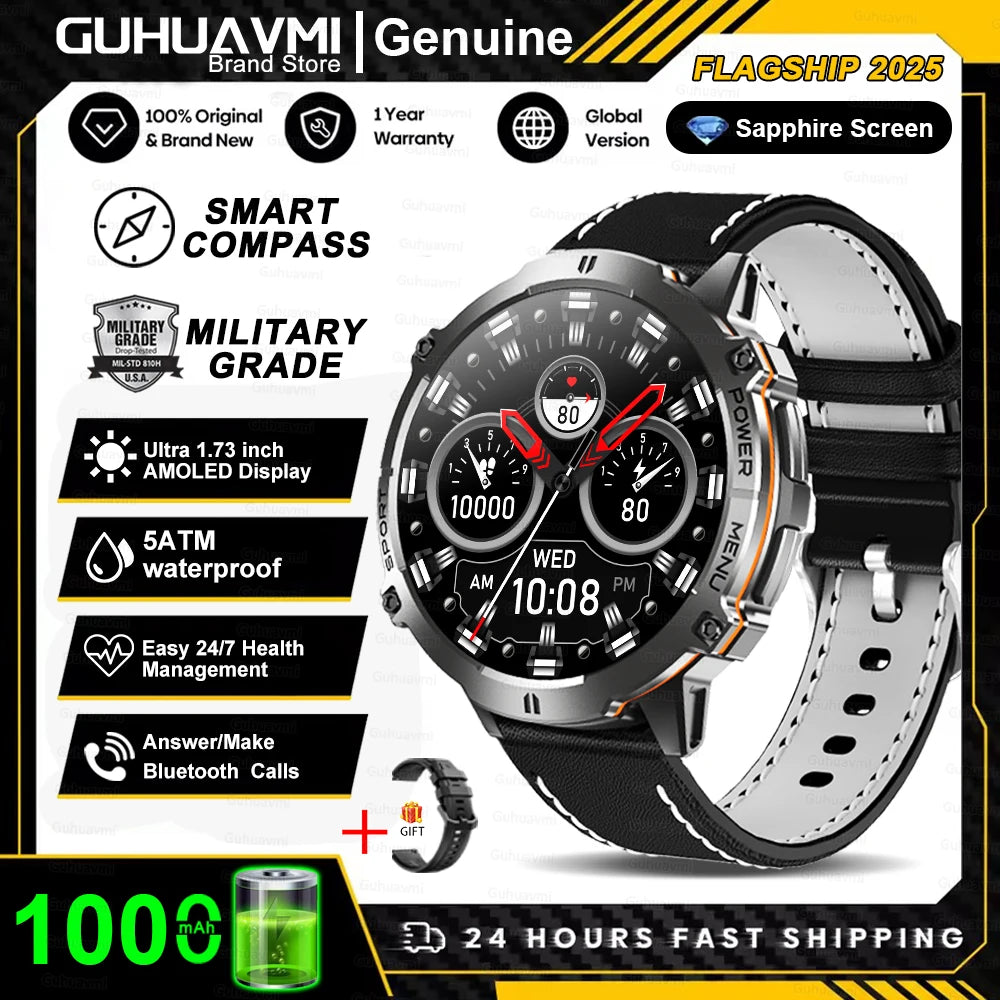 Smartwatch Militar T-Rex 3 – GPS, 10ATM, AMOLED 1.43", 170+ Modos Desporto