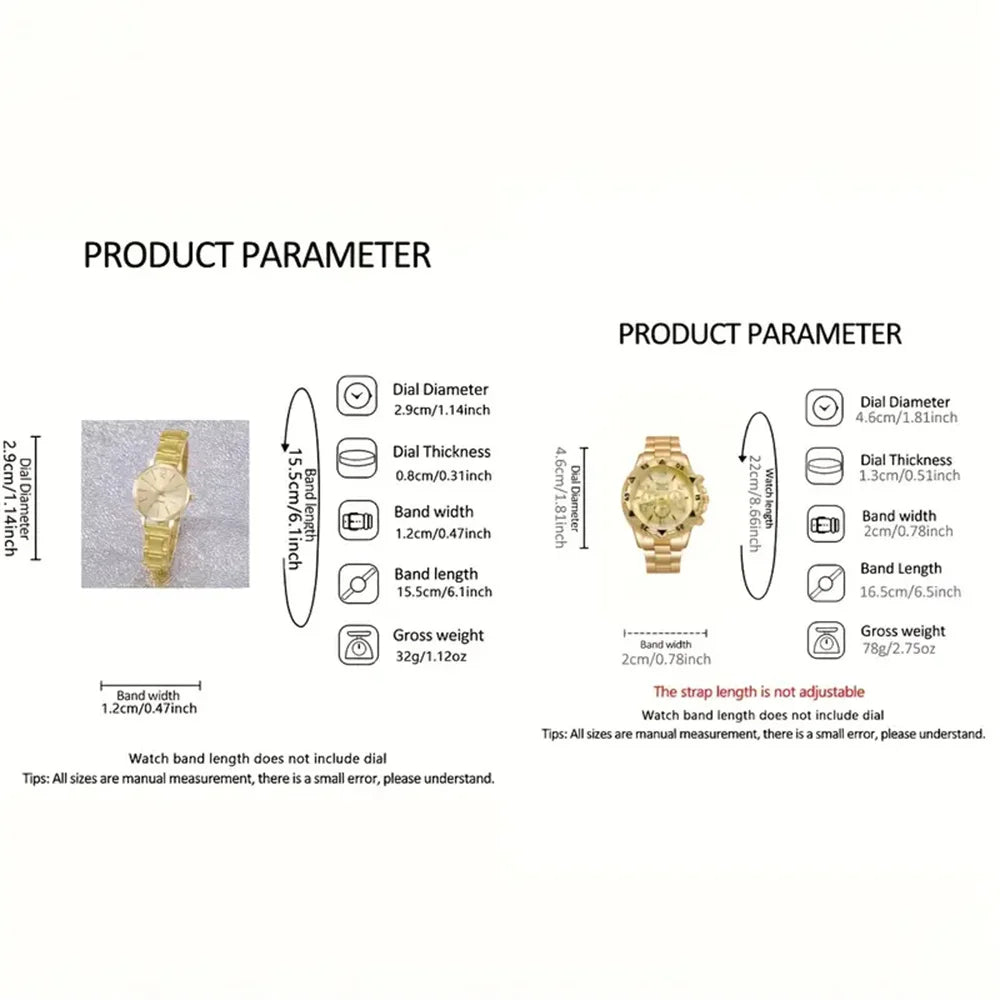 Relógio Dourado Unissexo – Estilo Executivo com Numerais Romanos