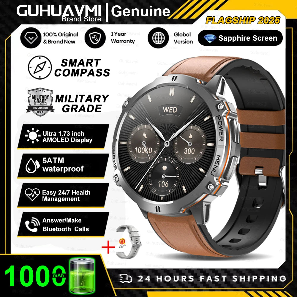 Smartwatch Militar T-Rex 3 – GPS, 10ATM, AMOLED 1.43", 170+ Modos Desporto