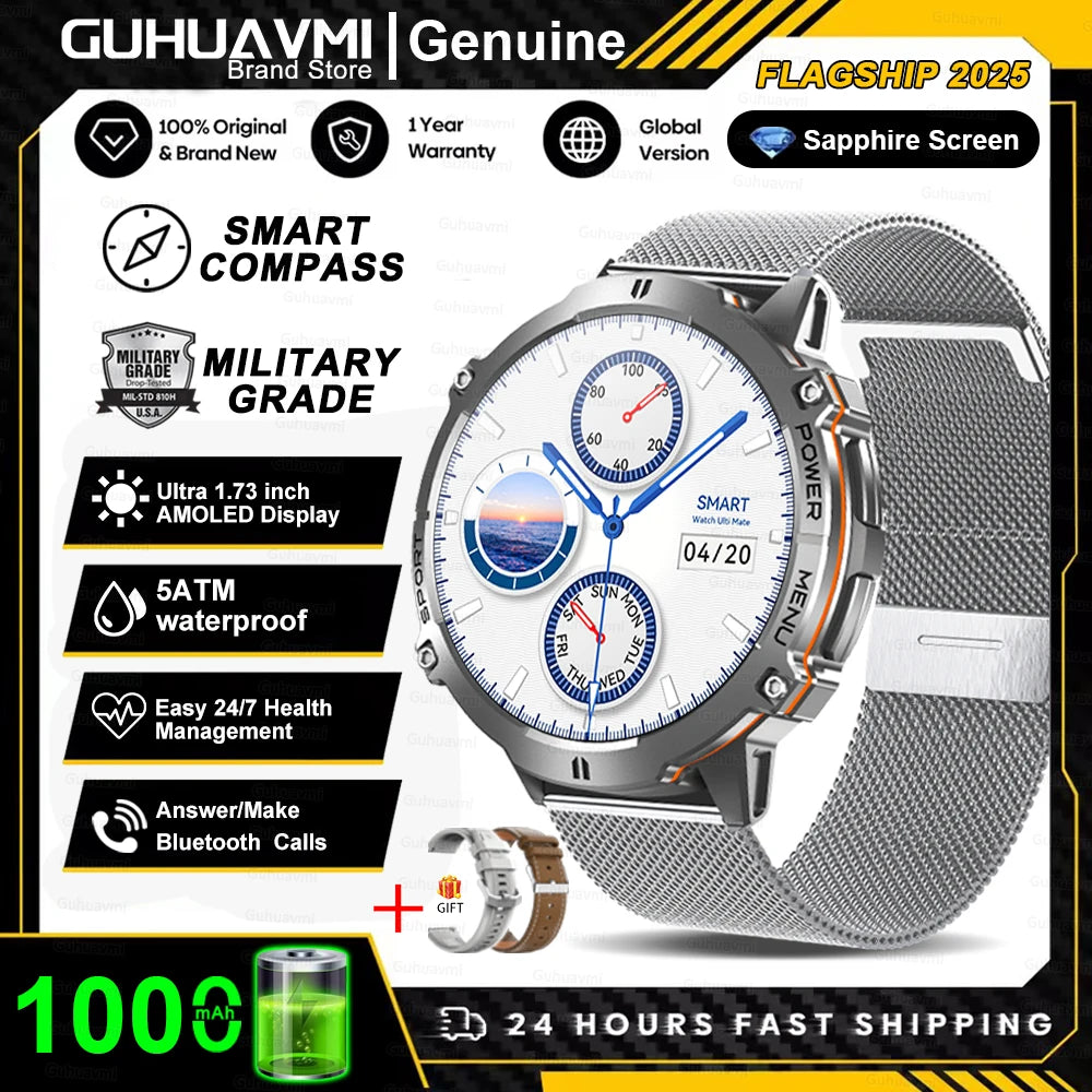 Smartwatch Militar T-Rex 3 – GPS, 10ATM, AMOLED 1.43", 170+ Modos Desporto