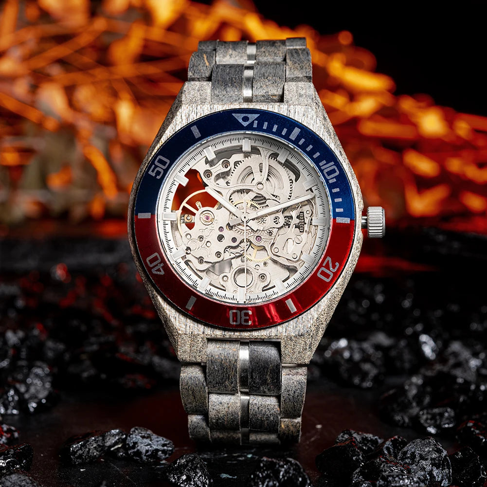 Relógio Mecânico de Madeira BOBO BIRD – Luxo Masculino Automático